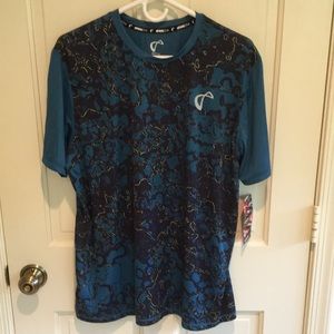 5 New Athletic DNA Shirts Crewneck Dri Fit Mens L